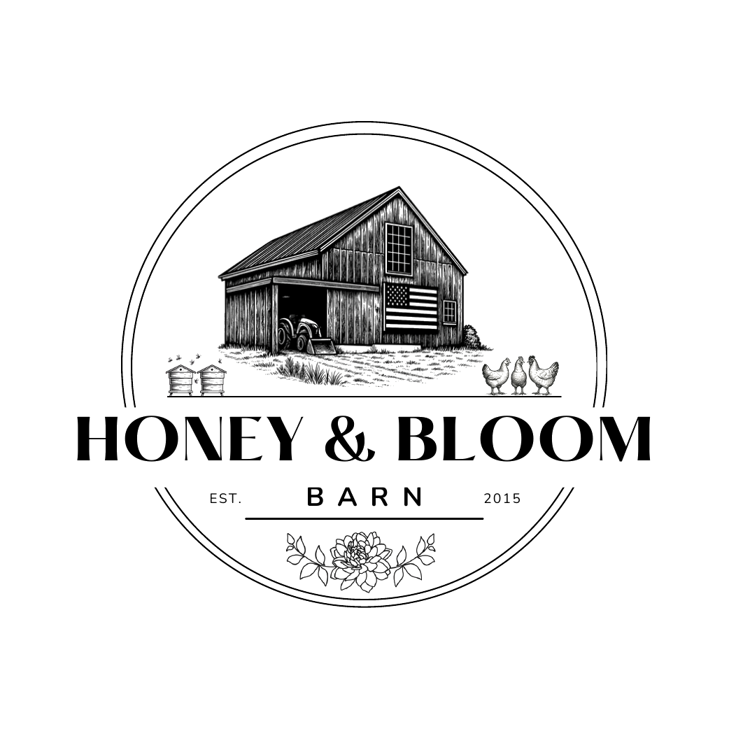 Honey & Bloom Barn barn emblem